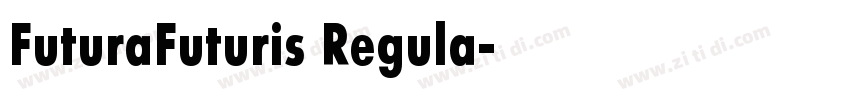 FuturaFuturis Regula字体转换